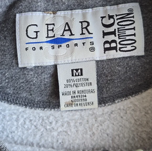 Vintage Gear For Sports Quad City Mallards Hockey Sweatshirt - Gray XXL - Picture 7 of 8